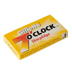 GILLETTE - 10 Hoja De Afeitar Doble Filo 7 Oclock Sharp