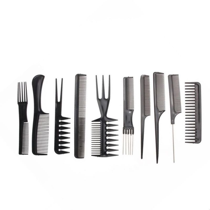 GENERICO - Set De 10 Peinetas Peines Profesional Peluquería - Barbería