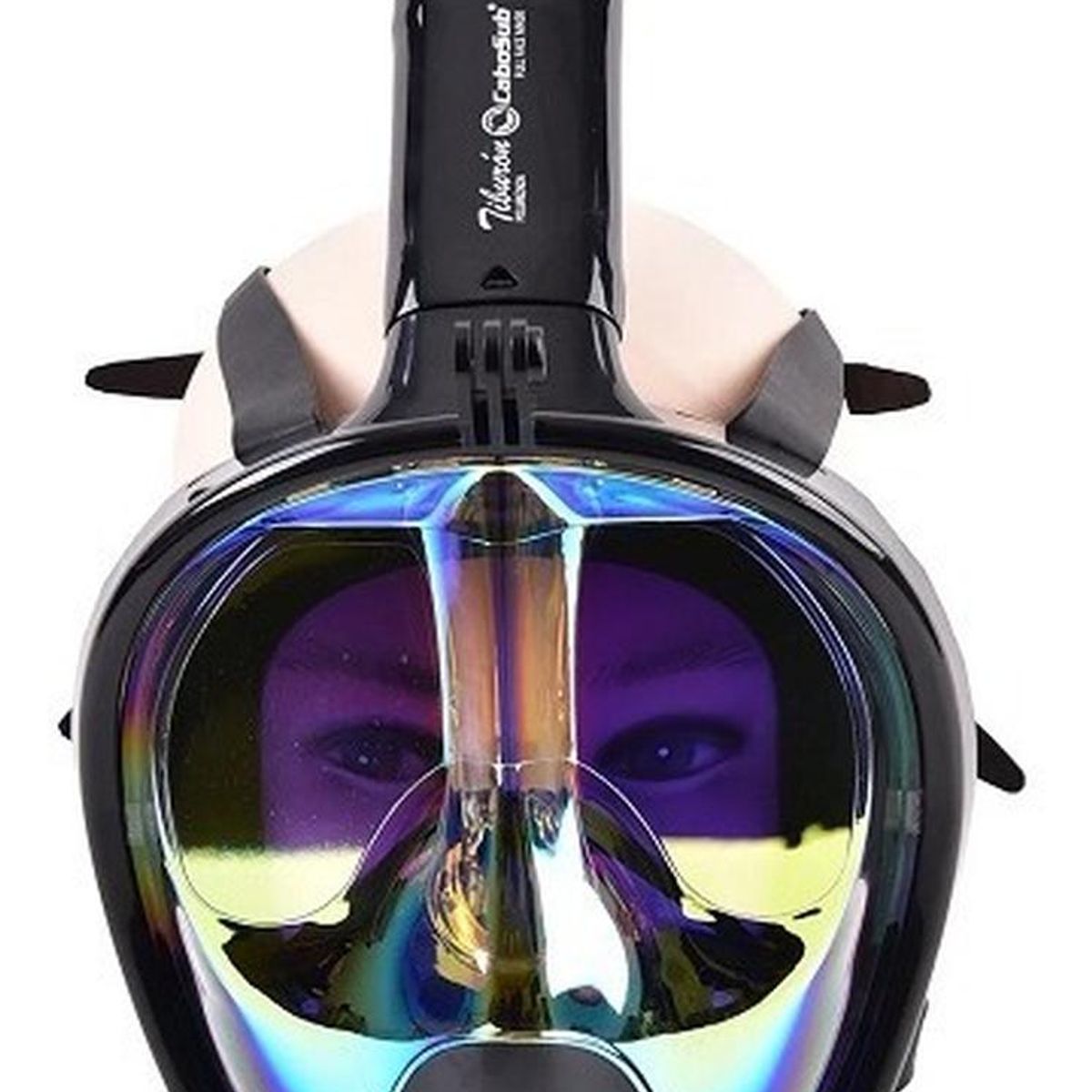 CABOSUB - Máscara de buceo Full Face Polarizada GoPro - Negro - SM