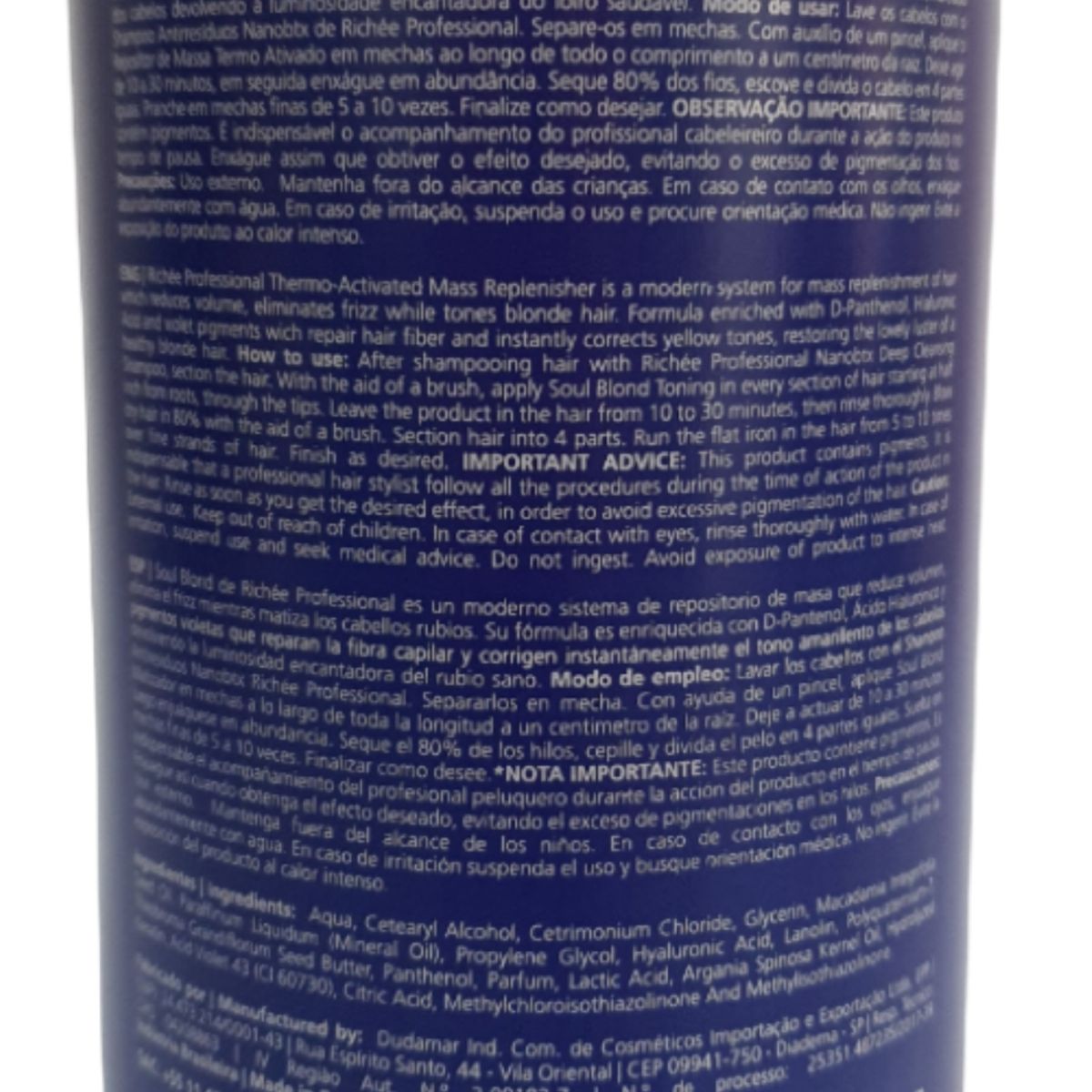 RICHEE PROFESIONNAL - Matizador Richée Soul Blond 1000gr