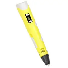 GENERICO - Lápiz 3D Amarillo con filamentos de regalo
