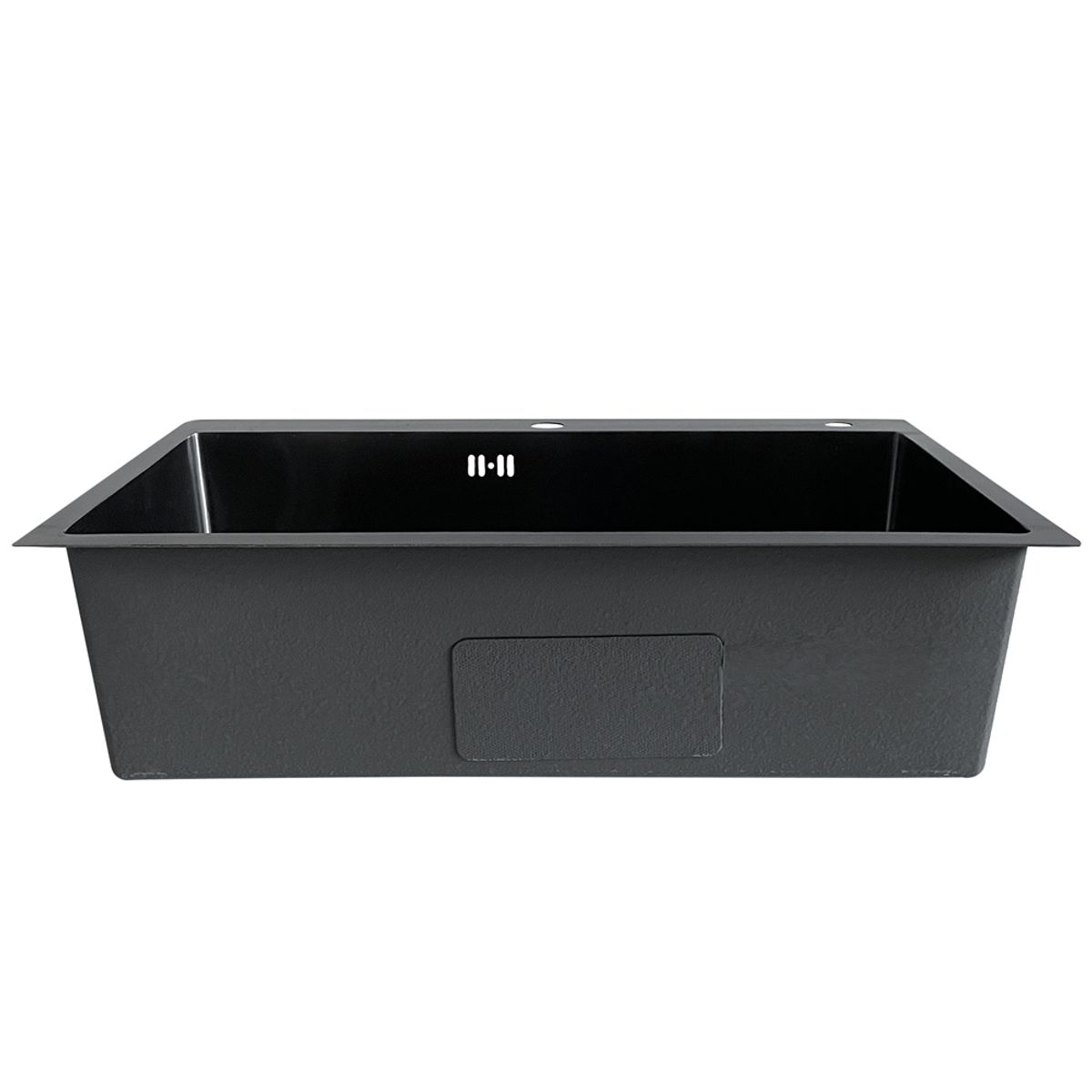 MODERN SPACE - Lavaplatos 75x45 Acero Inoxidable Negro 2mm