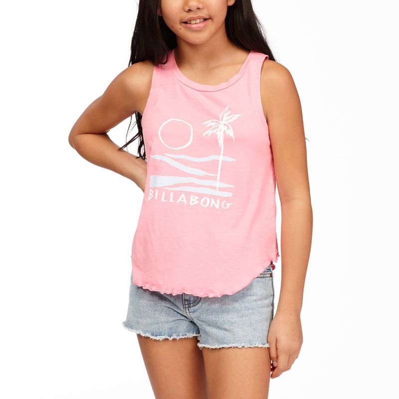 BILLABONG - Polera S/M Niña Surf Patrol G Tees C Coral BILLABONG