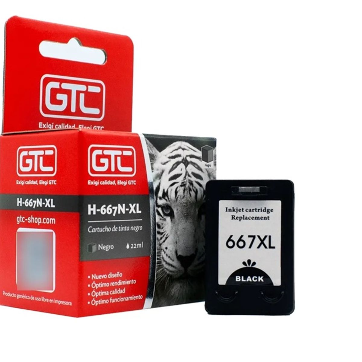 GENERICO - Tinta 667xl Negro Compatible con 1275-2375-2775-6475