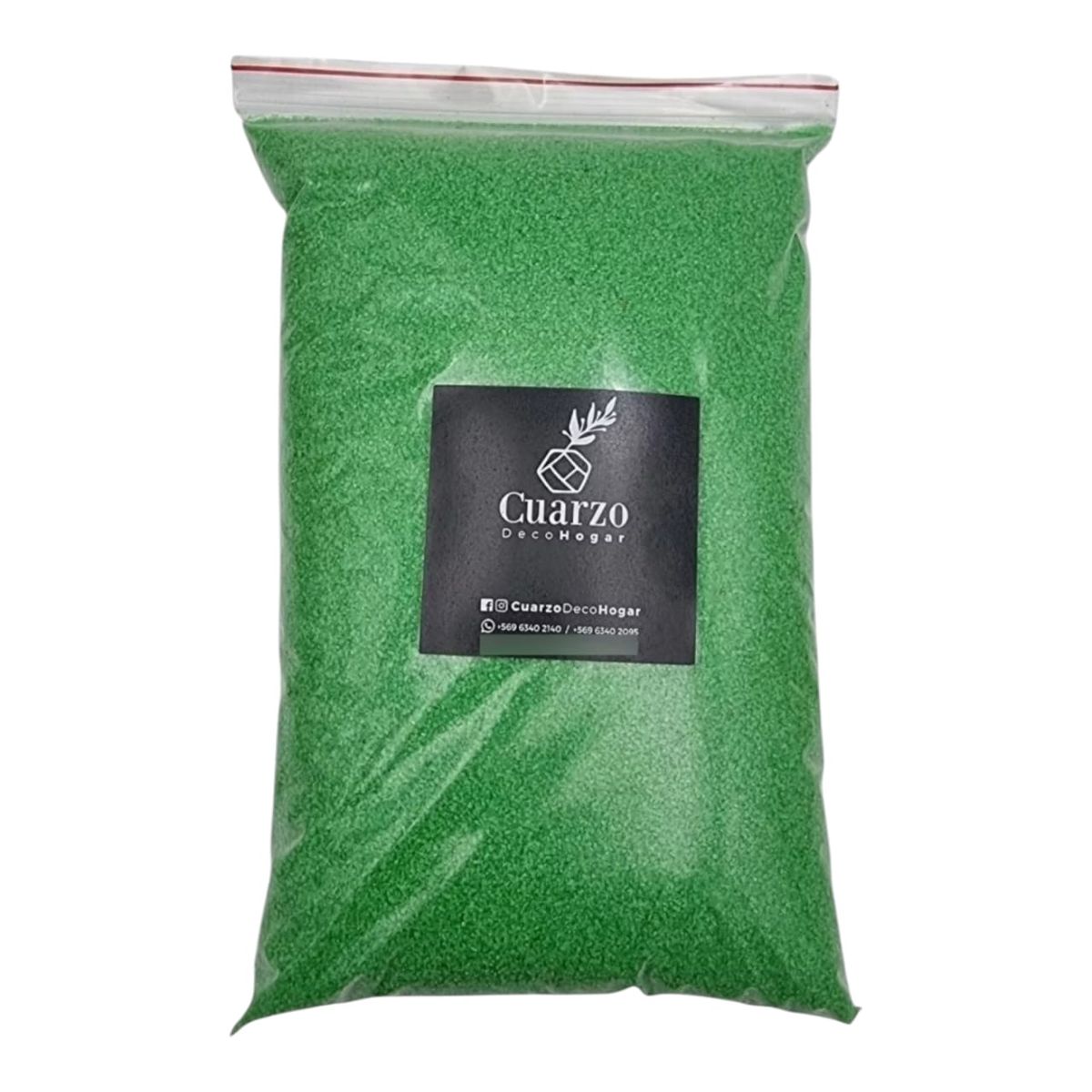 GENERICO - Arena de Cuarzo Color Verde Claro 1 kg