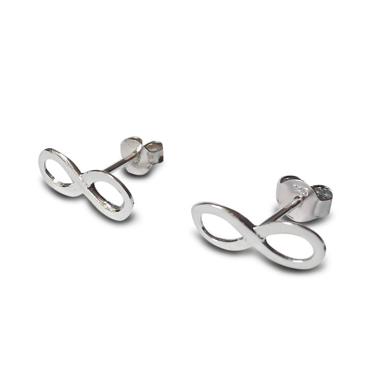 ANDREA COGGIOLA JOYAS - Aros Infinito Plata Fina Ley 925
