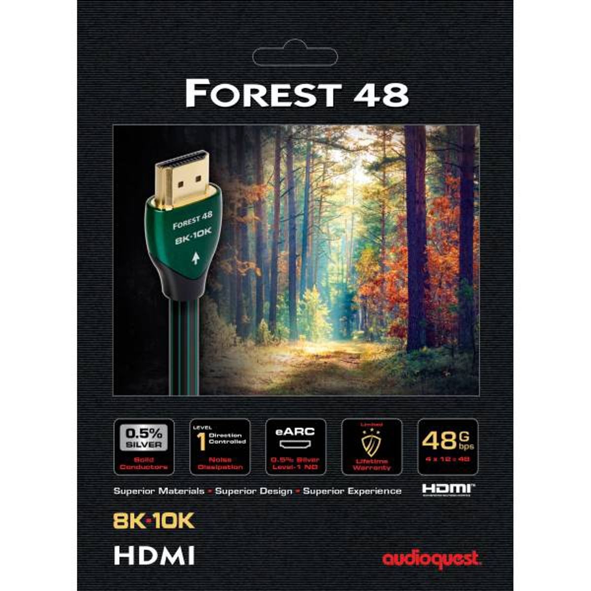 AUDIOQUEST - Cable HDMI Audioquest Forest 48g 8k10k eARC 5m