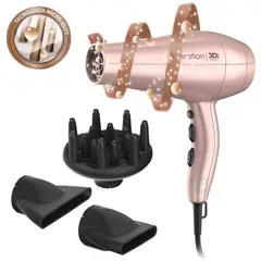 GAMA - Secador De Pelo Italy 3d Therapy Diva 3d Keration Rosa