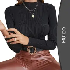 MUNDO INSUMO - Beatle Sweater Cuello Medio De Mujer Varios Colores