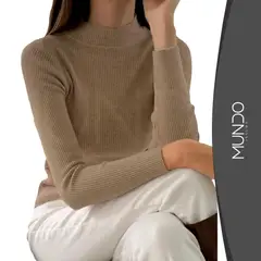 MUNDO INSUMO - Beatle Sweater Cuello Medio De Mujer Varios Colores