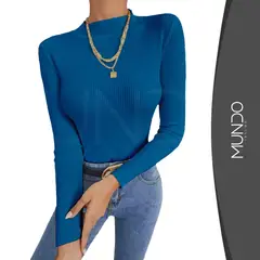 MUNDO INSUMO - Beatle Sweater Cuello Medio De Mujer Varios Colores