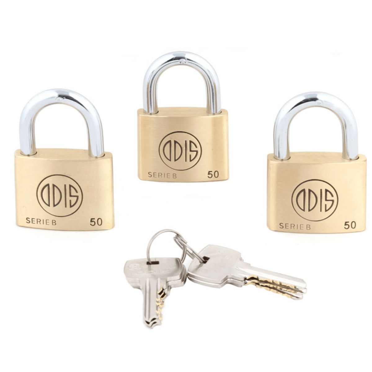 ODIS - Pack 3 Candados Odis B50 50mm - Llaves Iguales