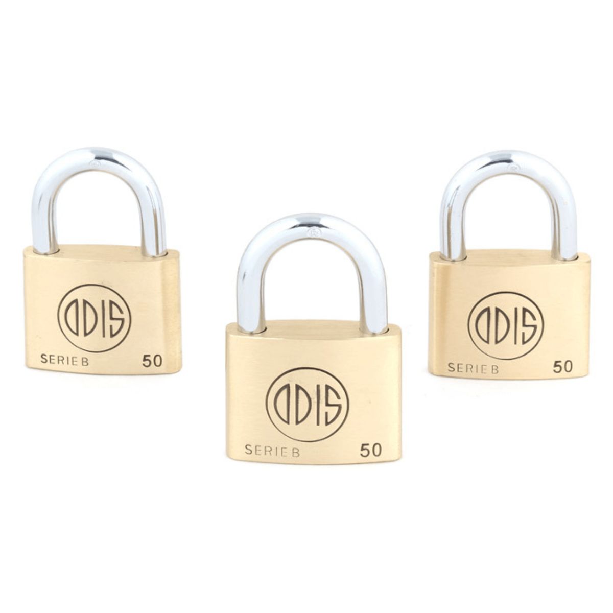 ODIS - Pack 3 Candados Odis B50 50mm - Llaves Iguales