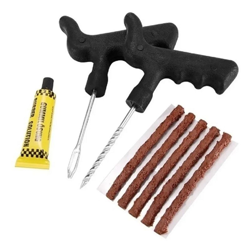 GENERICO - Kit Reparación Tubular Slime Con Tripas Auto Bicicleta