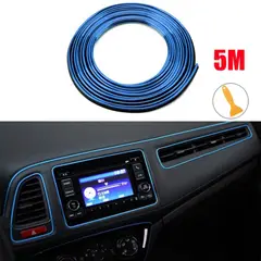 GENERICO - Cinta Tira 5M AZUL Espátula Interior Tuning Auto Karvas