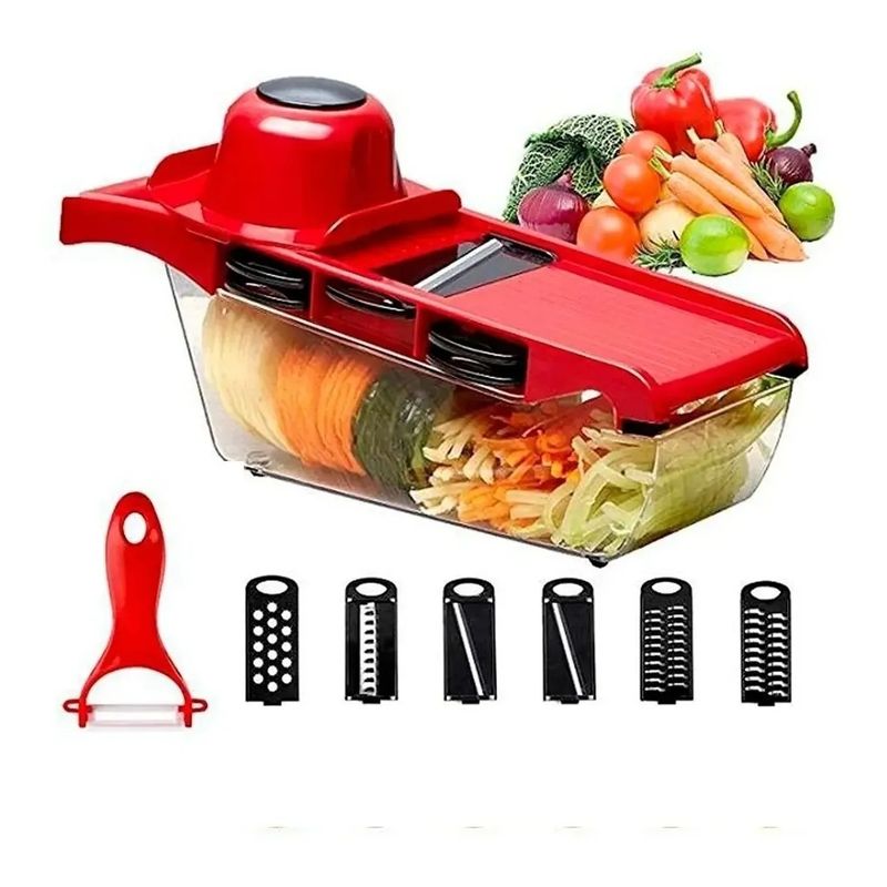 GENERICO - Cortadora de Verduras Mandolina 10 en 1