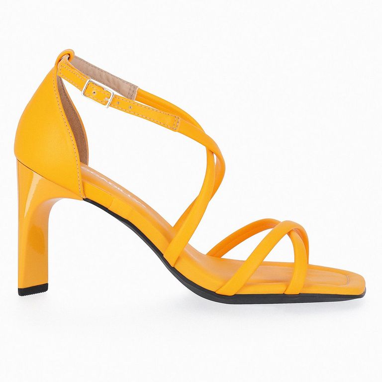 Sandalia Mujer Naranja Claudine