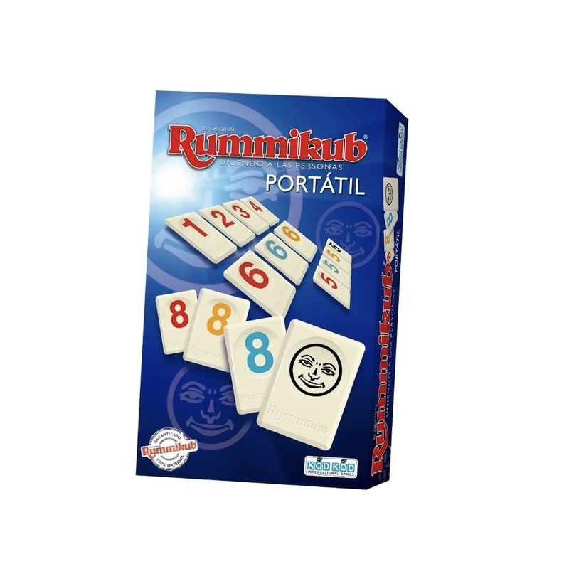 ASMODEE - Rumino Rummikub Rummy Portatil - Juego De Mesa - Español