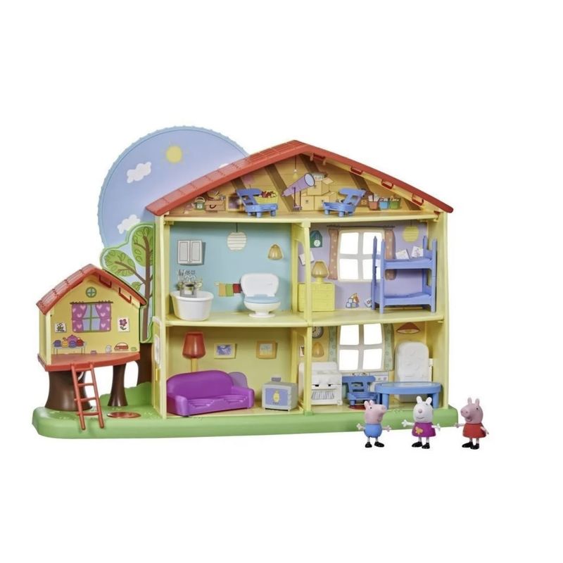 HASBRO - Peppa Pig Con Su Casa Gigante Dia y Noche Y Accesorios