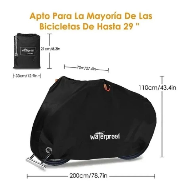 GENERICO - Funda Impermeable Para Bicicleta 110 X 200cm