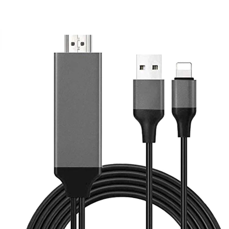GENERICO - Cable Adaptador Hdmi Compatible Con iPhoneiPad Hdtv