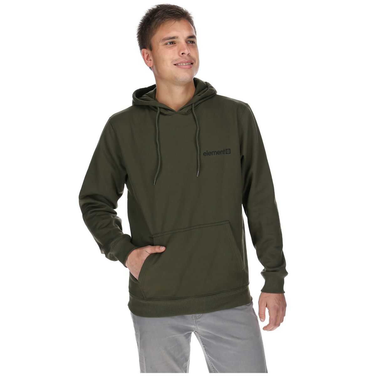 ELEMENT - Polerón Unisex Vertical Hoodie Gris Oscuro ELEMENT