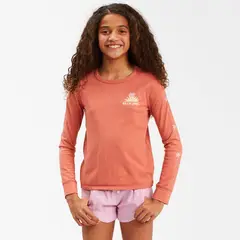 BILLABONG - Polera M/L Niña Way Out West G Tees Coral