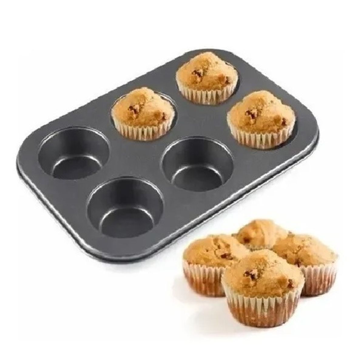 GENERICO - Molde 6 Cupcakes Molde Cupcake Molde Muffins Reposteria