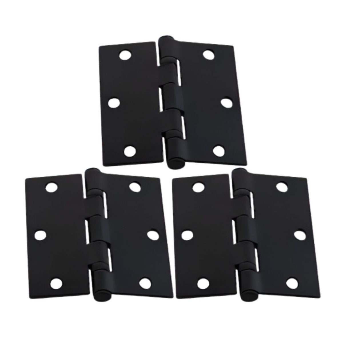 ODIS - Pack 3 Bisagras Acero Odis 3,5”×3,5”×2,5mm- Negro