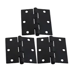 ODIS - Pack 3 Bisagras Acero 3,5”×3,5”×2,5mm- Negro