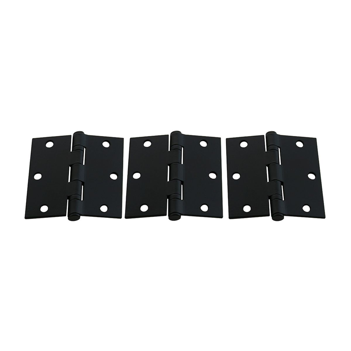 ODIS - Pack 3 Bisagras Acero Odis 3,5”×3,5”×2,5mm- Negro