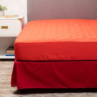 Cubrecolchón + Faldón Rojo King