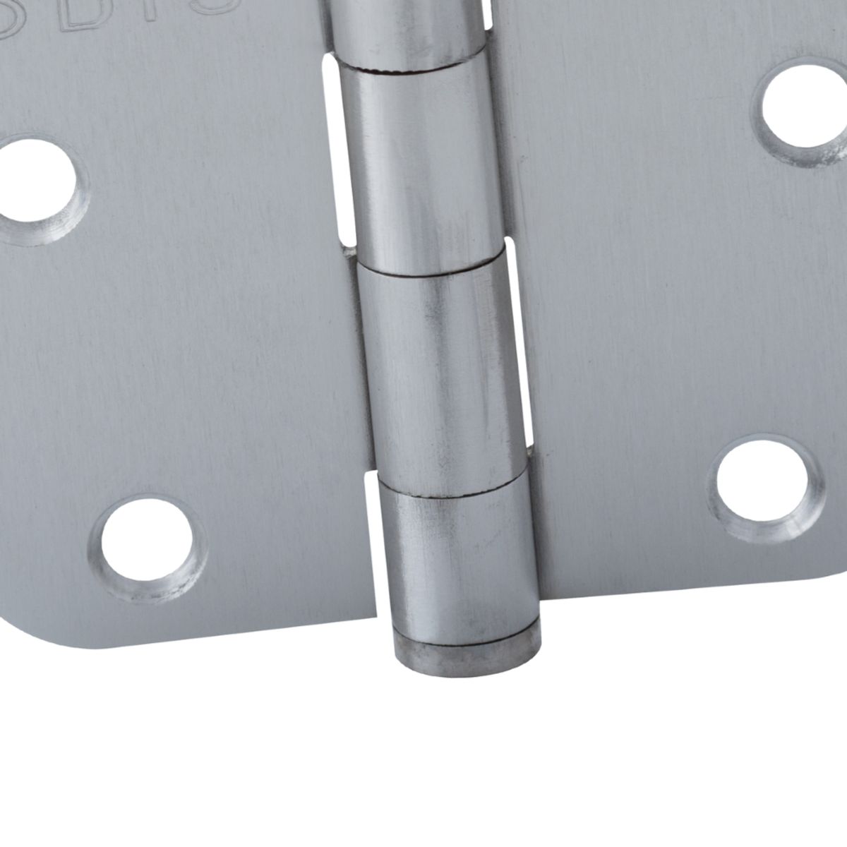 ODIS - Pack 2 Bisagras Acero Odis 3,5”×3,5”×2,0mm Canto Redondo - Plata