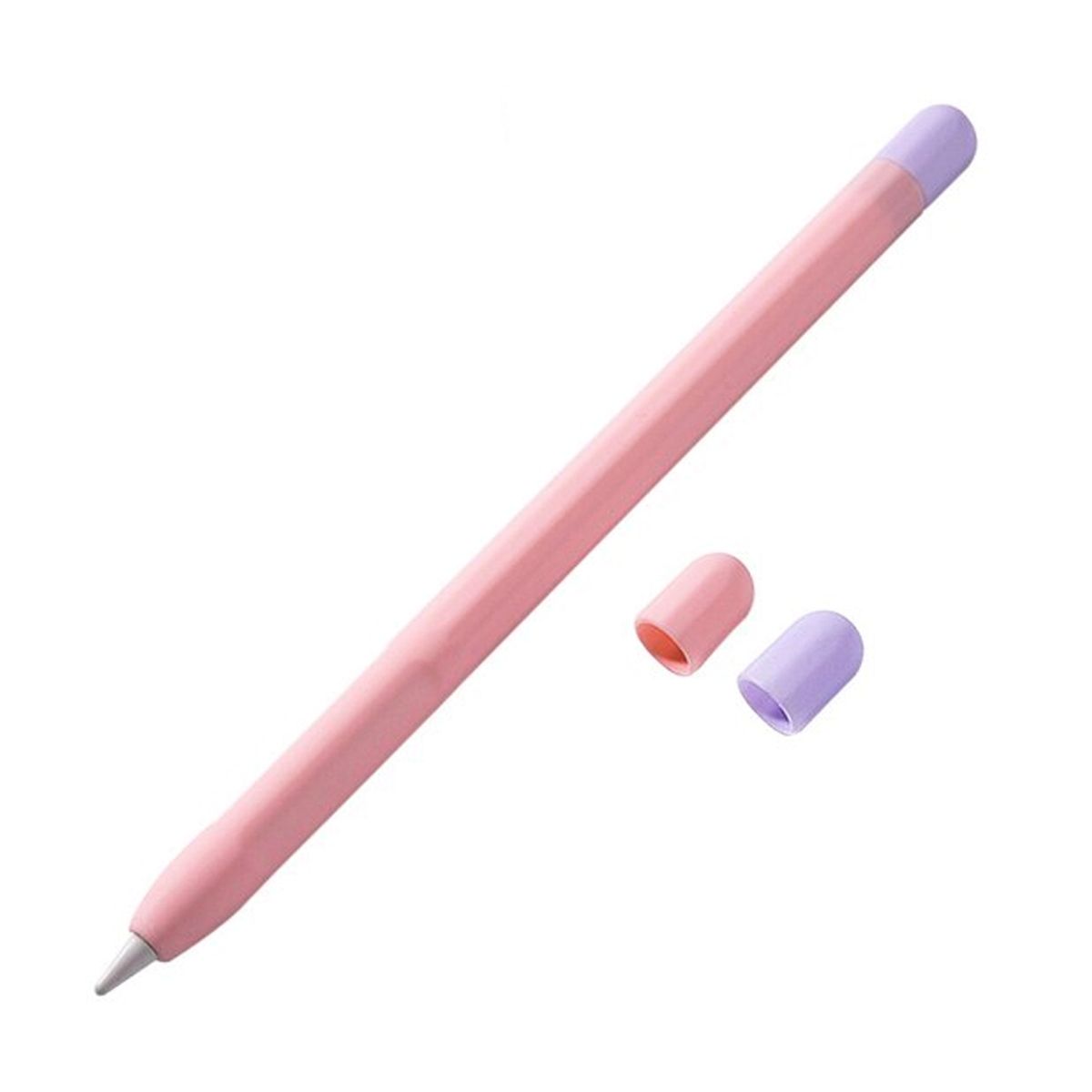 GENERICO - Protector Funda Silicona Para Apple Pencil 2 Rosado