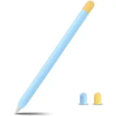 GENERICO - Protector Funda Silicona Para Apple Pencil 1 Celeste