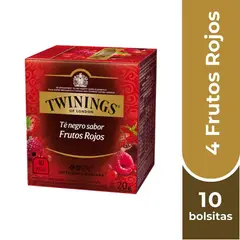 TWININGS - Té 4 Frutos Rojos x 10 Bolsitas