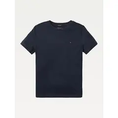 TOMMY HILFIGER - Polera De Niño Essential C-Neck Azul