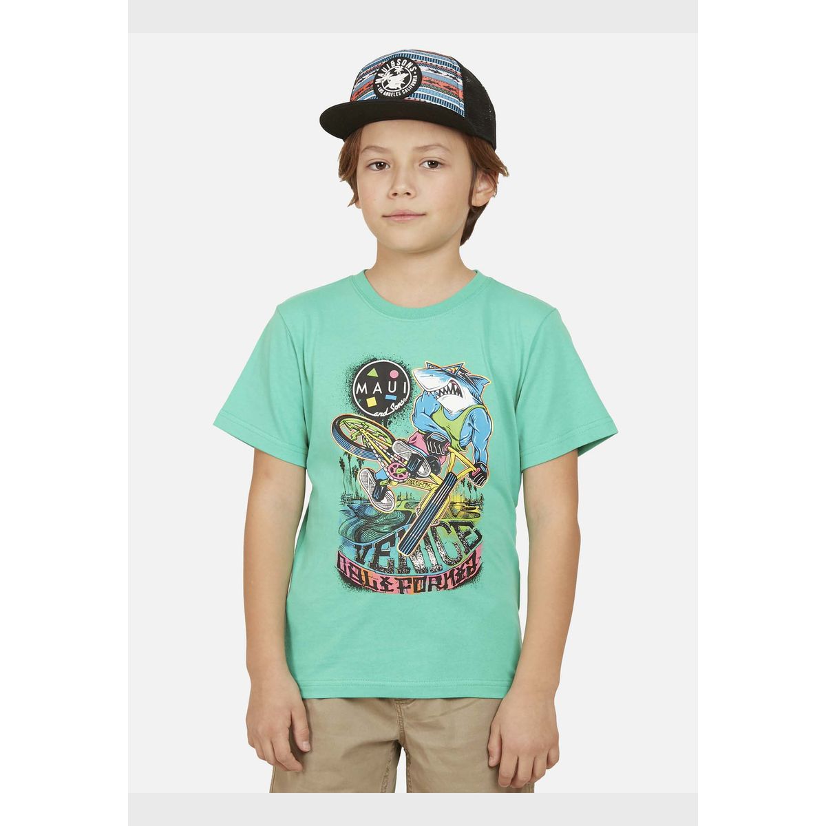 MAUI AND SONS - Pack Polera Jockey 5AV1582 Niño Verde Maui and Sons