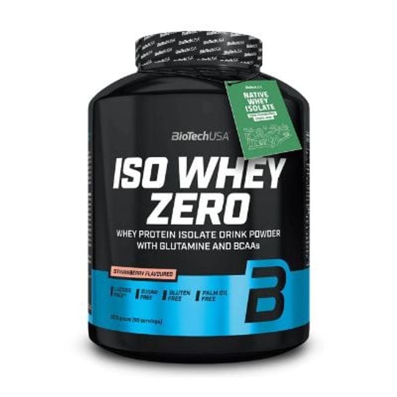 BIOTECH USA - Iso Whey Zero 5 Libras Biotechusa - Strawberry - 90 Serv
