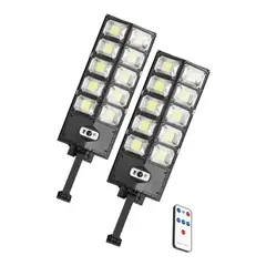 GENERICO - Pack X2 Focos Solares Potentes Foco Led Poste Exterior 300w