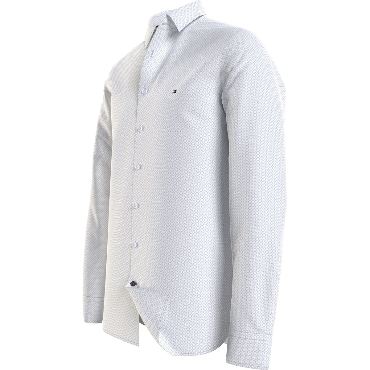 TOMMY HILFIGER - Camisa Th Flex Dot Print Blanco Tommy Hilfiger