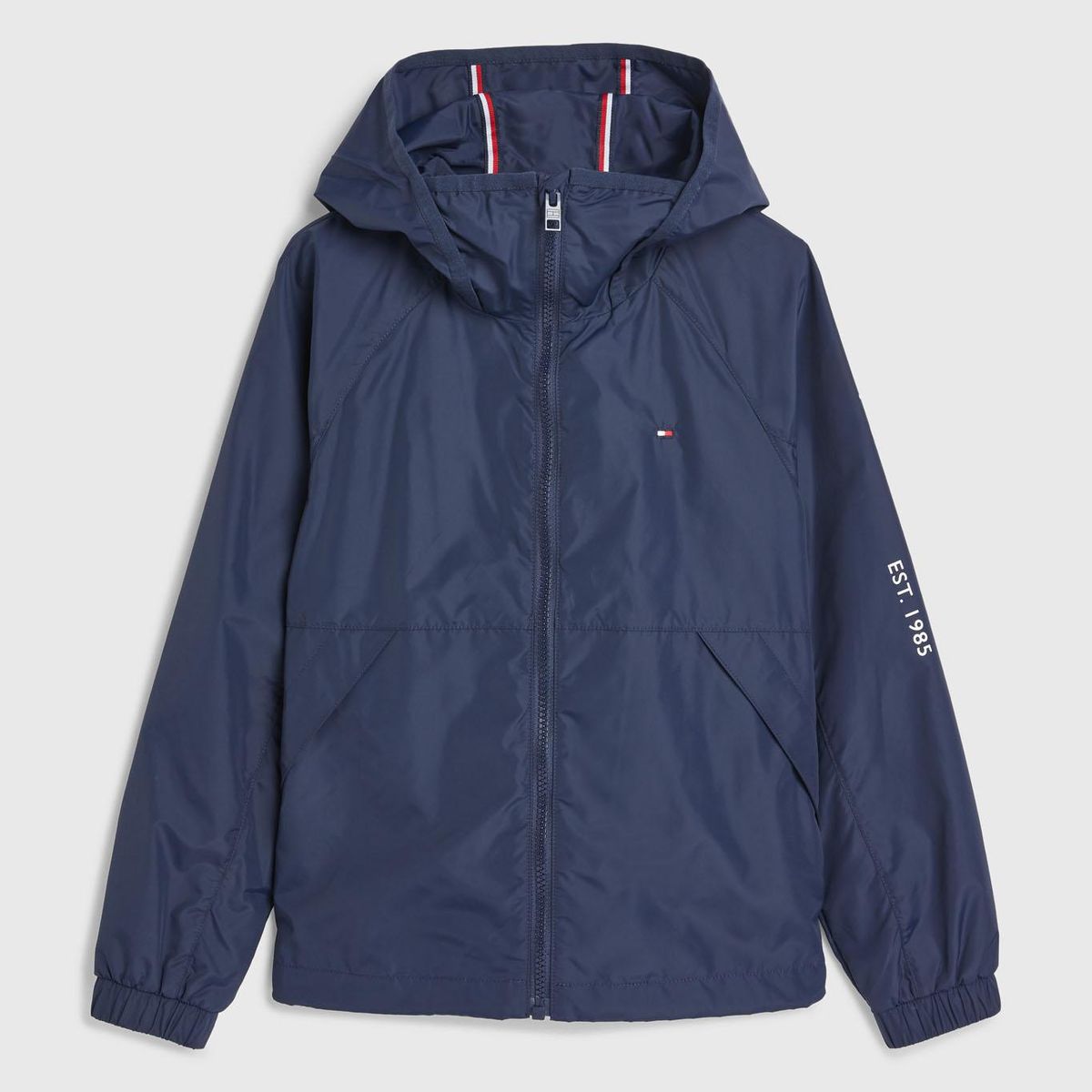 TOMMY HILFIGER - Chaqueta Essential Con Gorro Azul Tommy Hilfiger