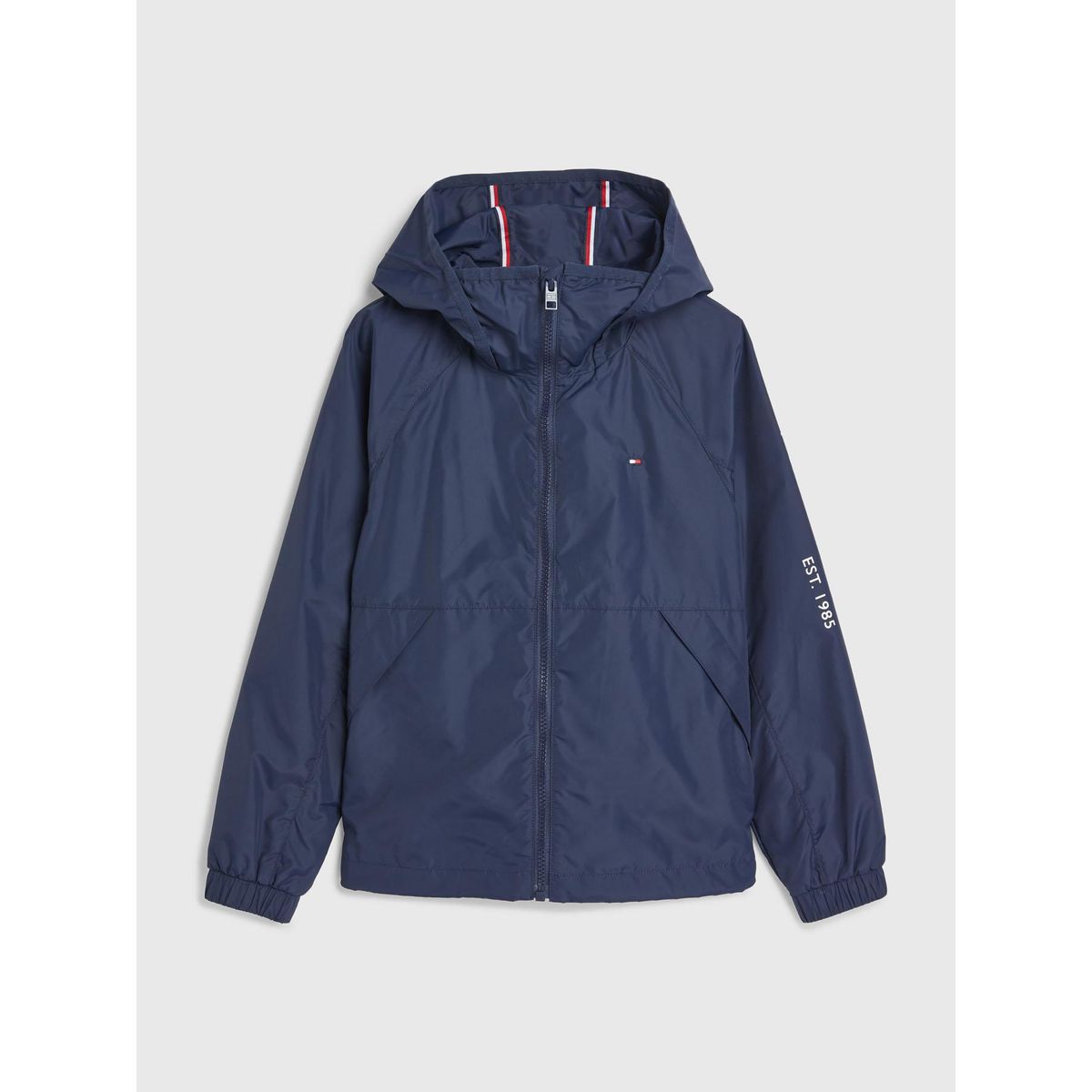 TOMMY HILFIGER - Chaqueta Essential Con Gorro Azul Tommy Hilfiger