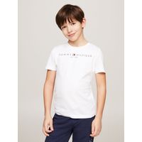Polera De Niña Essential Logo C-Neck Blanco