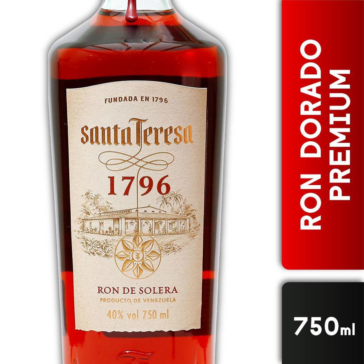 SANTA TERESA - Ron Santa Teresa 1796 Premium 750cc 1 Unidad SANTA TERESA