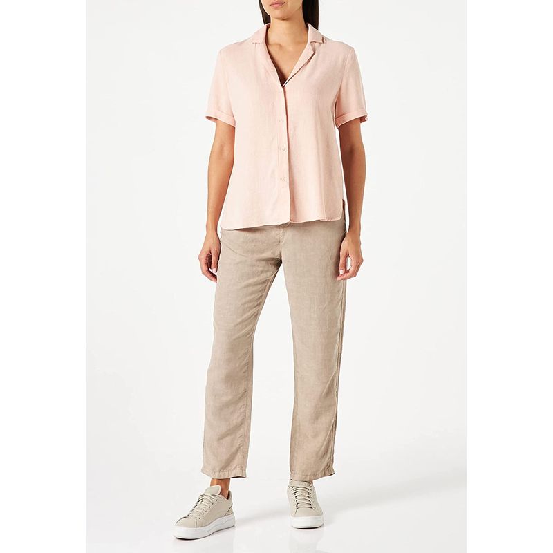 ESPRIT - Blusa Camisera Rosado Esprit