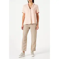 ESPRIT - Blusa Camisera Rosado