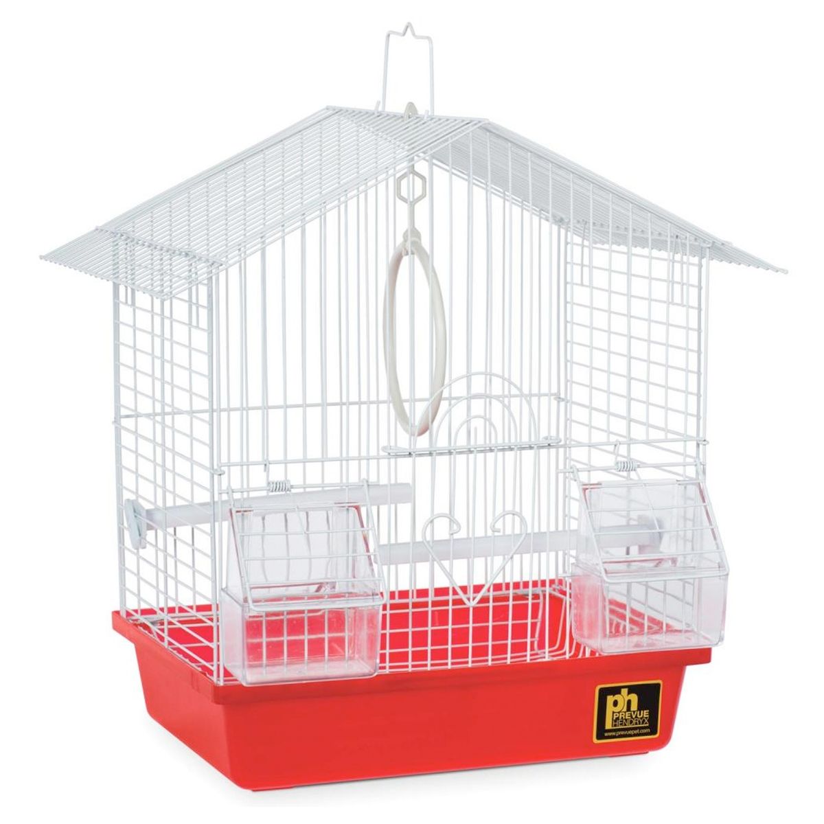 PREVUE - Jaula Aves Pequeñas Rojo 28cm PREVUE