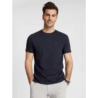 Polera Essential Cotton C-Neck Slim Fit Azul