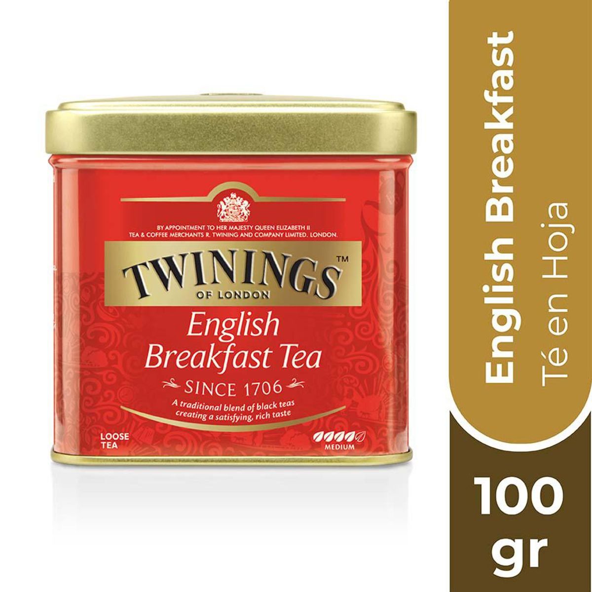 TWININGS - Twinings Té English Breakfast en Hoja (Et. Roja) Caja 100gr